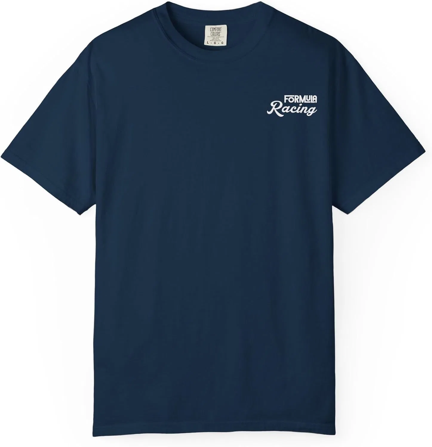 Мужская футболка с гоночной графикой Comfort Colors 1717, True Navy