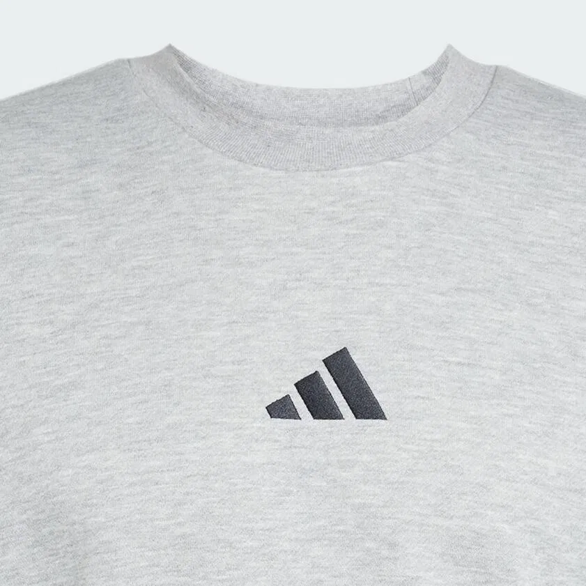 Мужской свитшот с длинным рукавом adidas Essentials 3-Stripes Fleece, Grau — фото 4