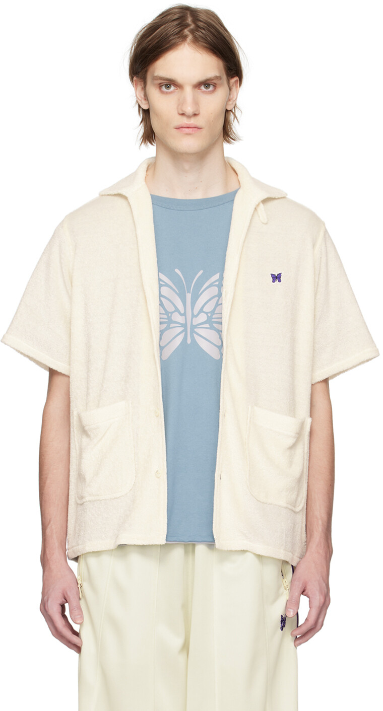 

Рубашка с открытым воротником Off-White NEEDLES
