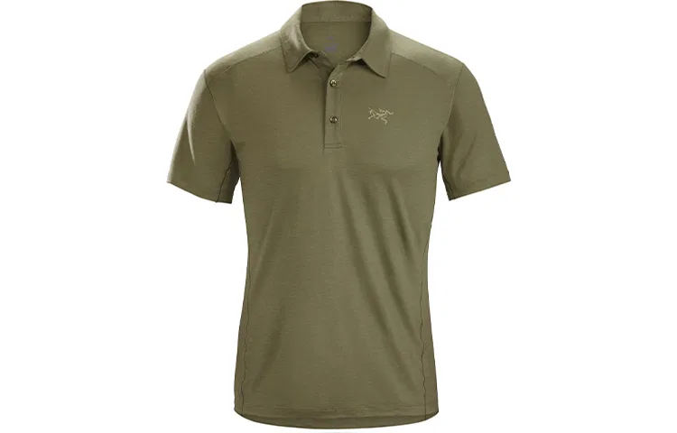 Мужское поло с воротником, прямой крой, Gazebo Green, Arcteryx