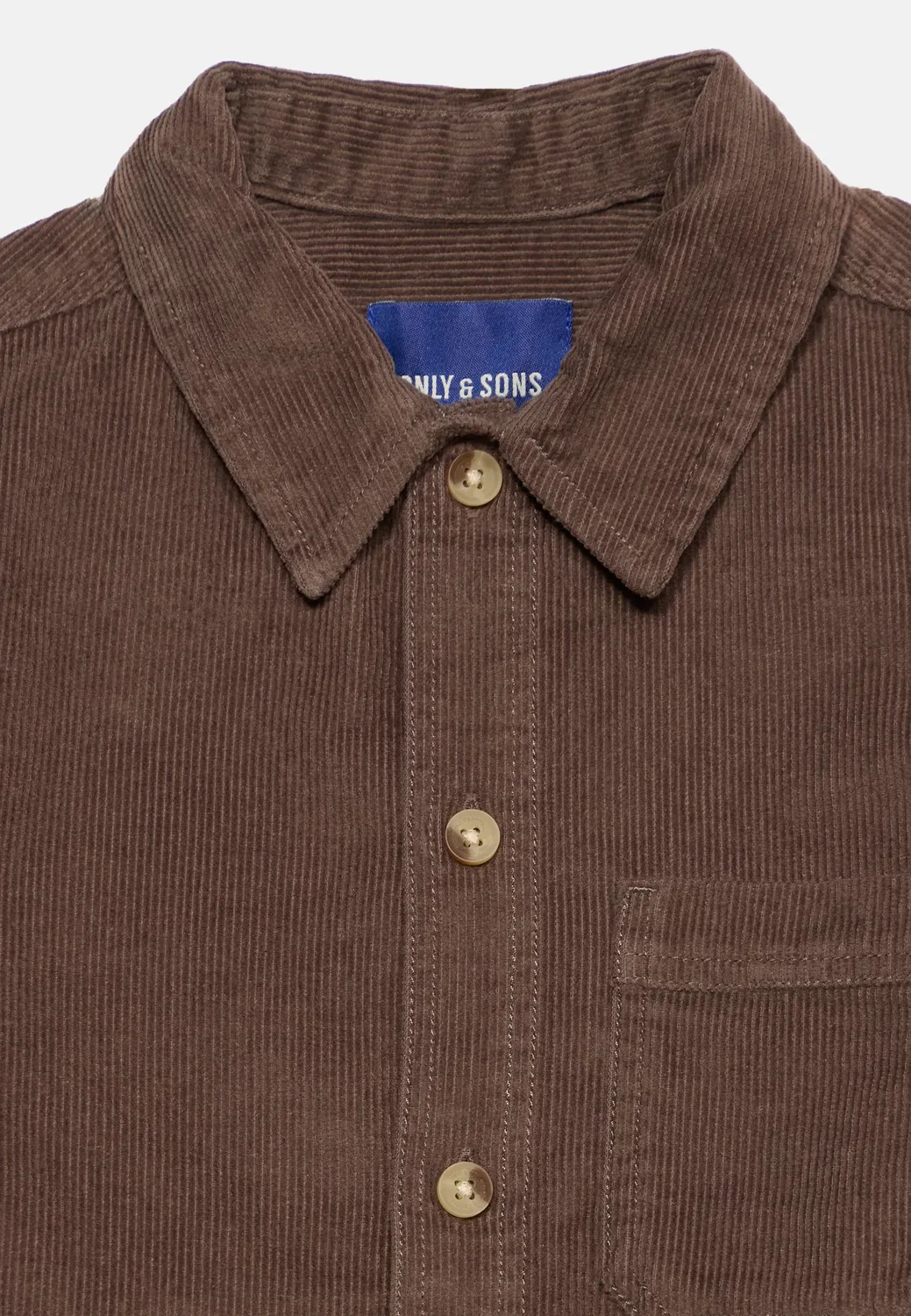 Осьяларик - рубашка Only & Sons Junior, Brown — фото 4