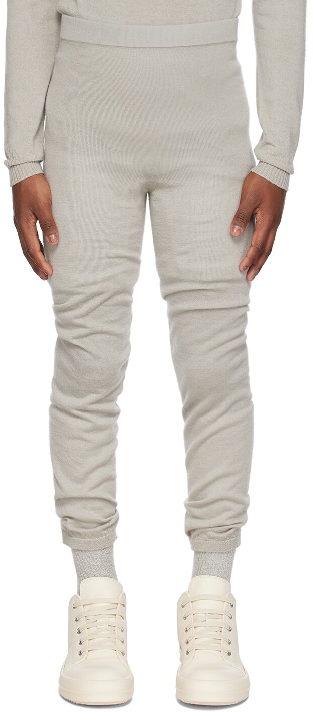 

Детские серые облегающие леггинсы Rick Owens, Серый, Детские серые облегающие леггинсы Rick Owens