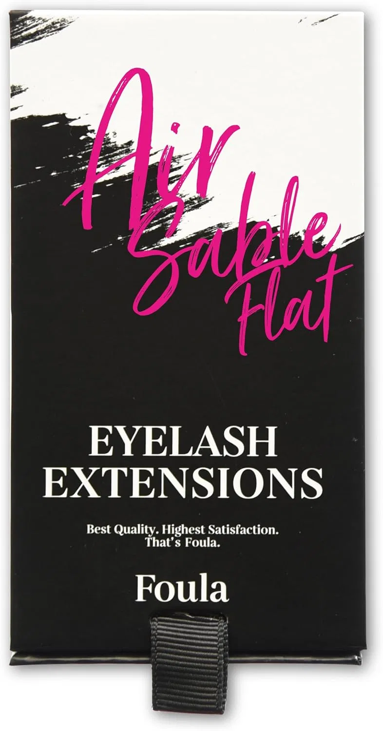 Ресницы Foula Air Sable Flat J Curl 0.20 мм MIX