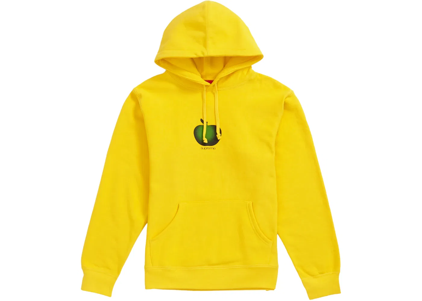 Мужской худи с капюшоном с принтом Supreme Sweatshirt, Yellow