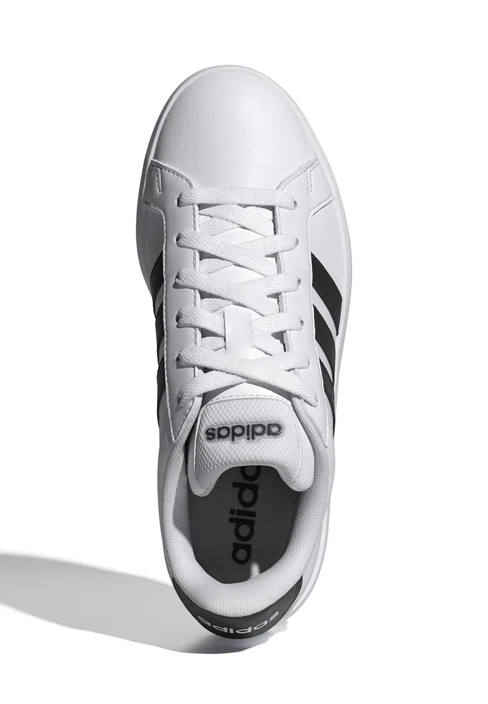 Grand Court 3.0 J унисекс - кроссовки для ходьбы Adidas Performance, Ftwr White/Core Black/Ftwr White — фото 3