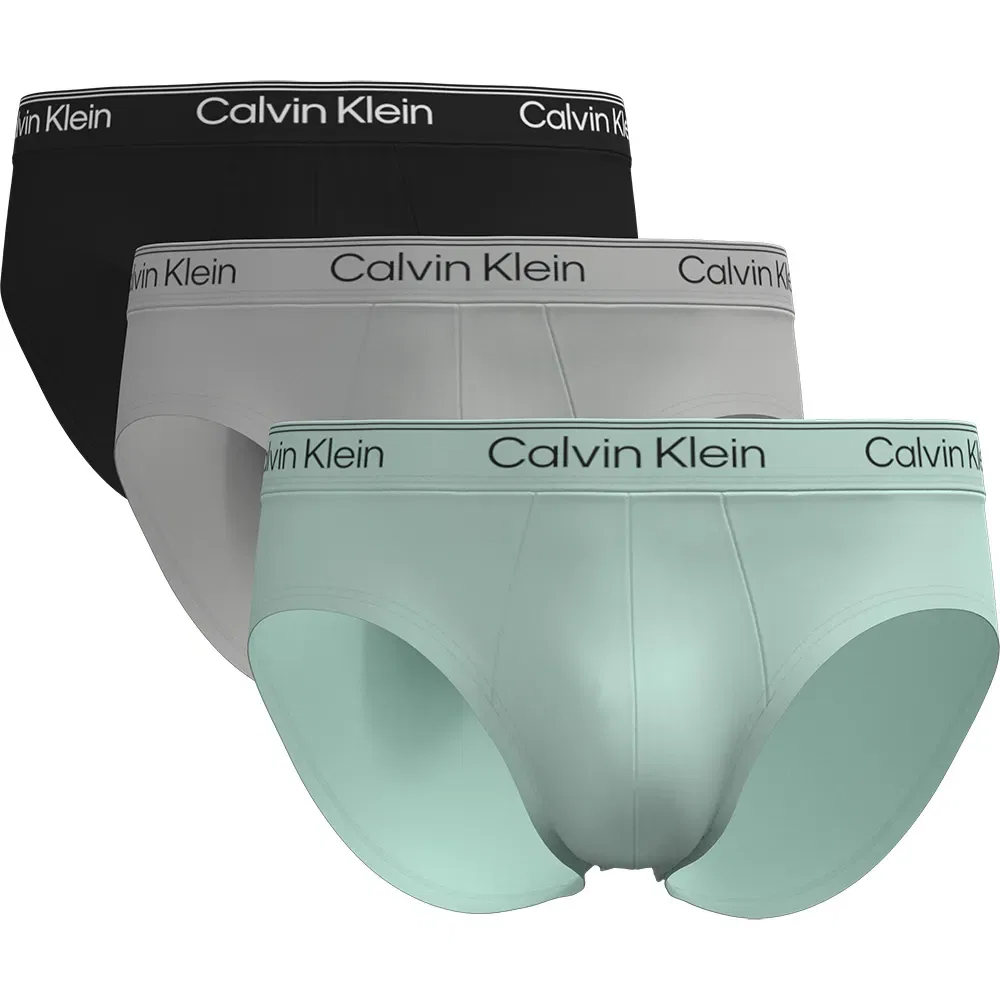 Комплект трусов Calvin Klein Microfibre Stretch 3 шт., мультиколор
