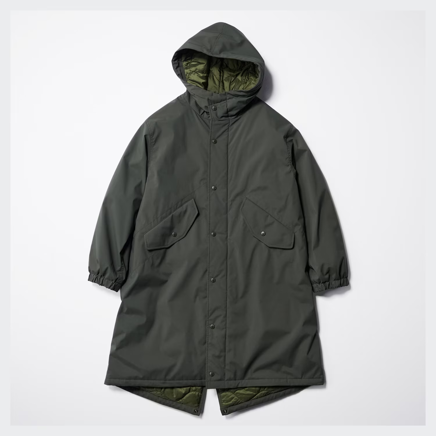 

Пальто Uniqlo Pufftech с капюшоном Unisex, 58 темно-зеленый