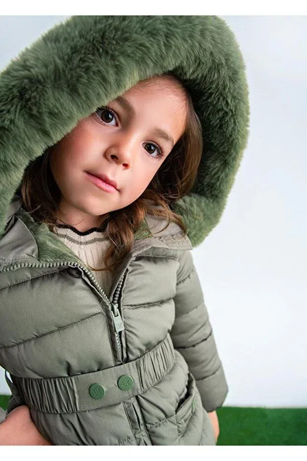 Детское зимнее пальто с капюшоном Abel lula girl's coat Generic Brands, Green