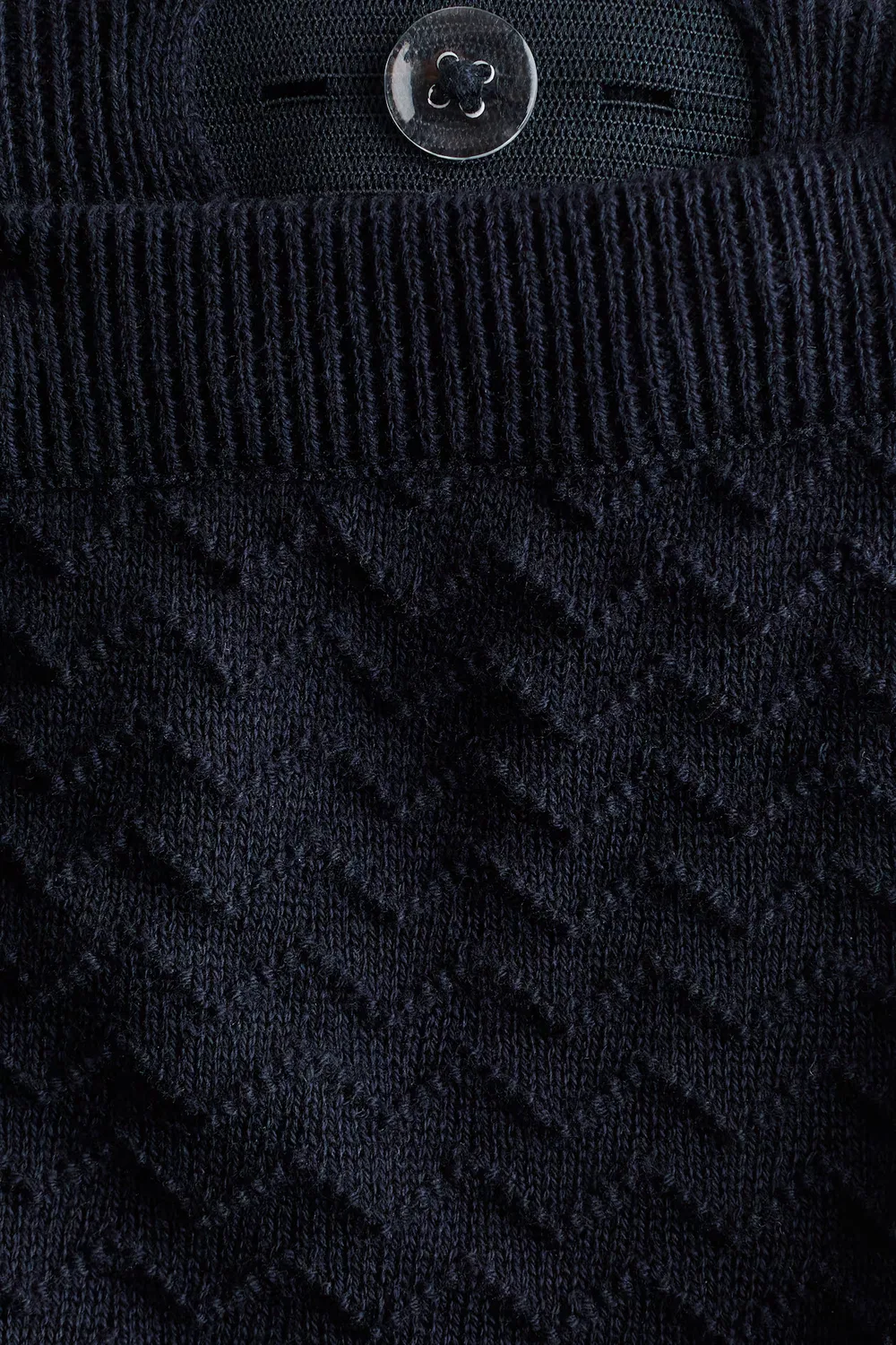 Комплект из двух предметов из фактурного трикотажного хлопка H&M, Marineblau/Kirschen — фото 2