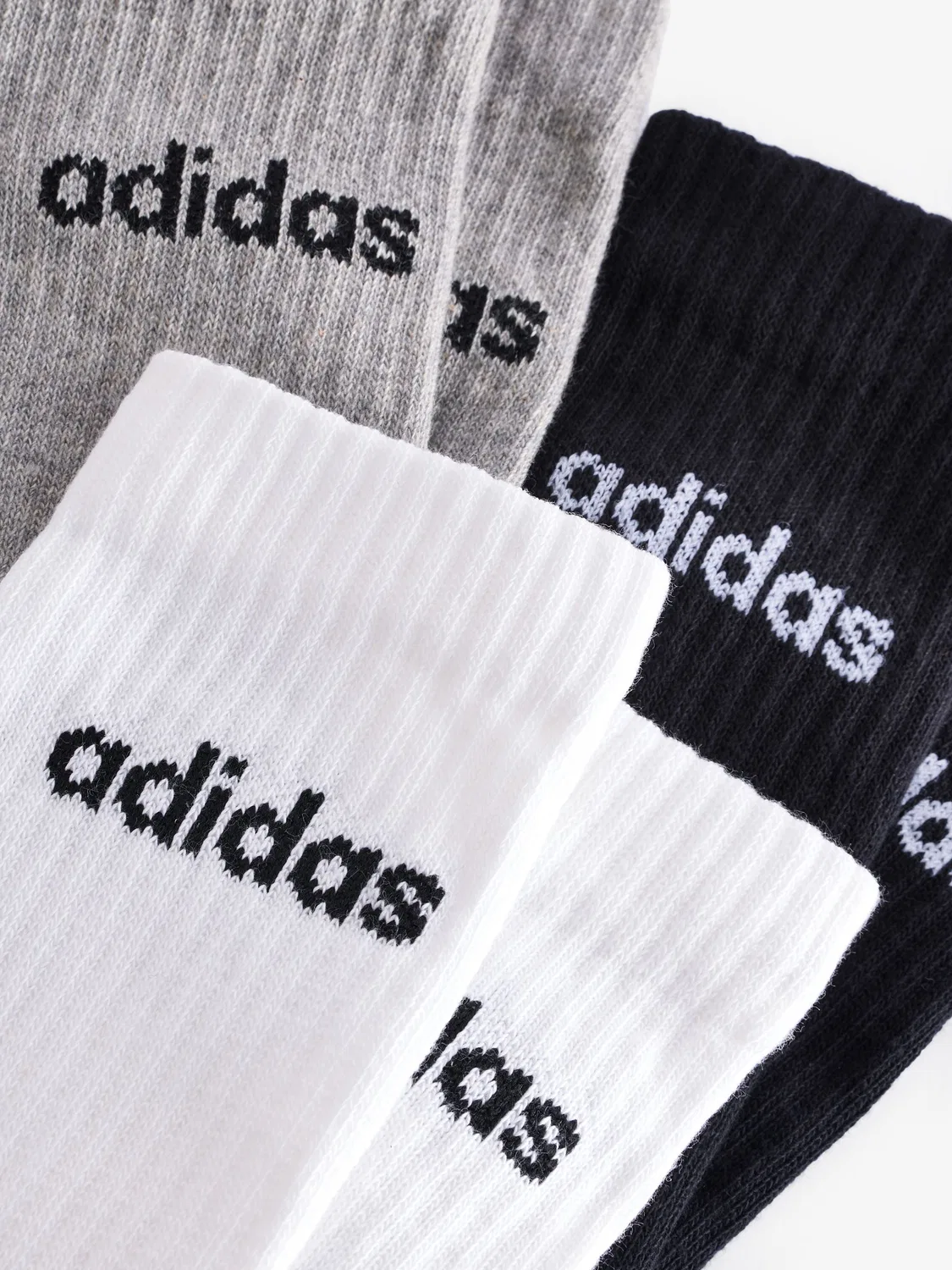 Носки, высокие, с амортизацией adidas, серые — фото 2