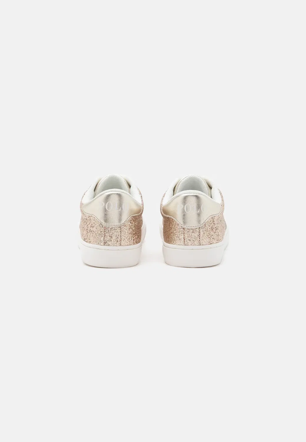 Терон - тренеры Polo Ralph Lauren, Gold-Coloured Glitter/Sand/Gold-Coloured Metallic/Cream — фото 3