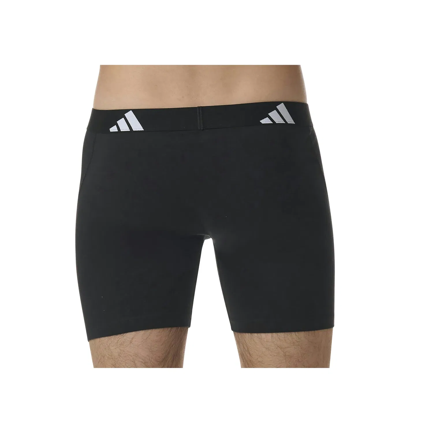 Мужские боксеры из хлопка с эластаном Adidas Originals, Black/White/Blue — фото 4