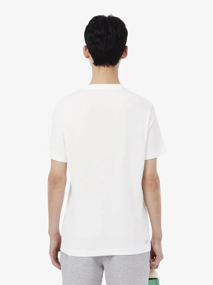 Футболка с графическим принтом TH1773 LACOSTE, White — фото 3