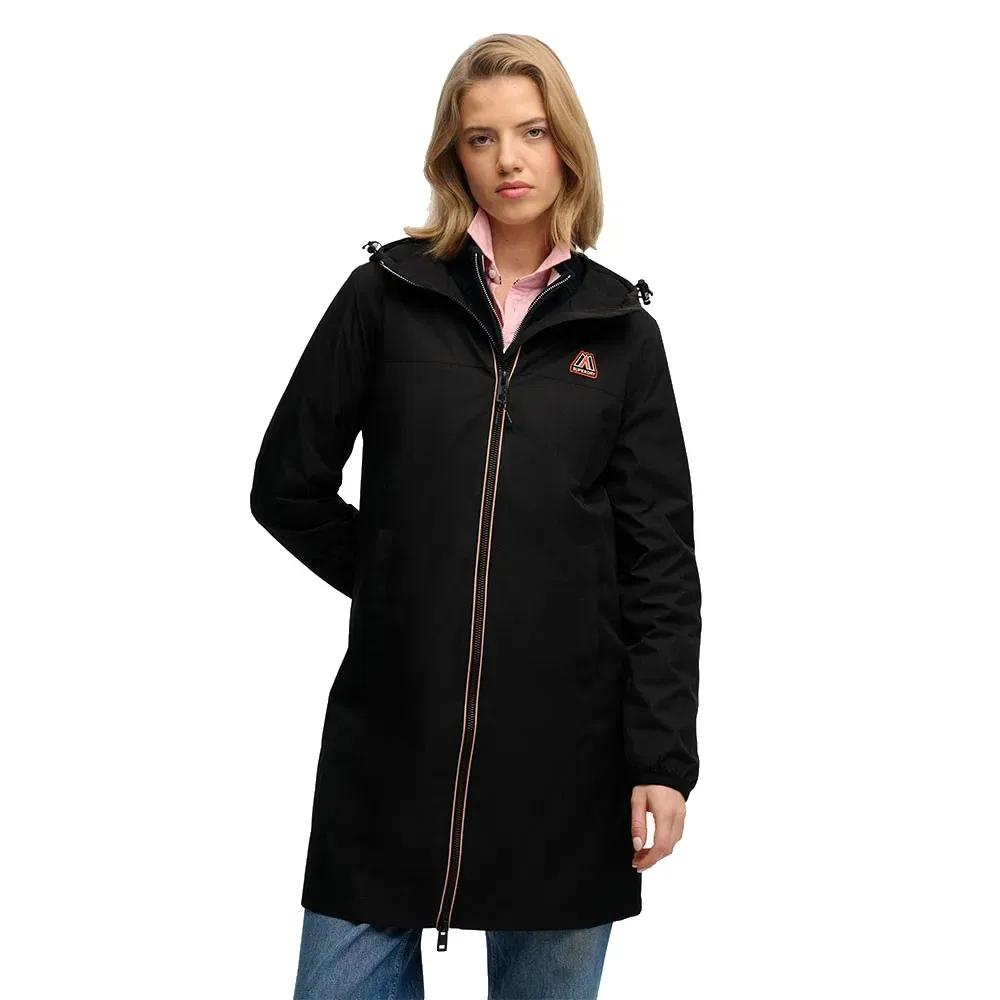Ветровка Superdry Longline Tri Windbreaker, черный