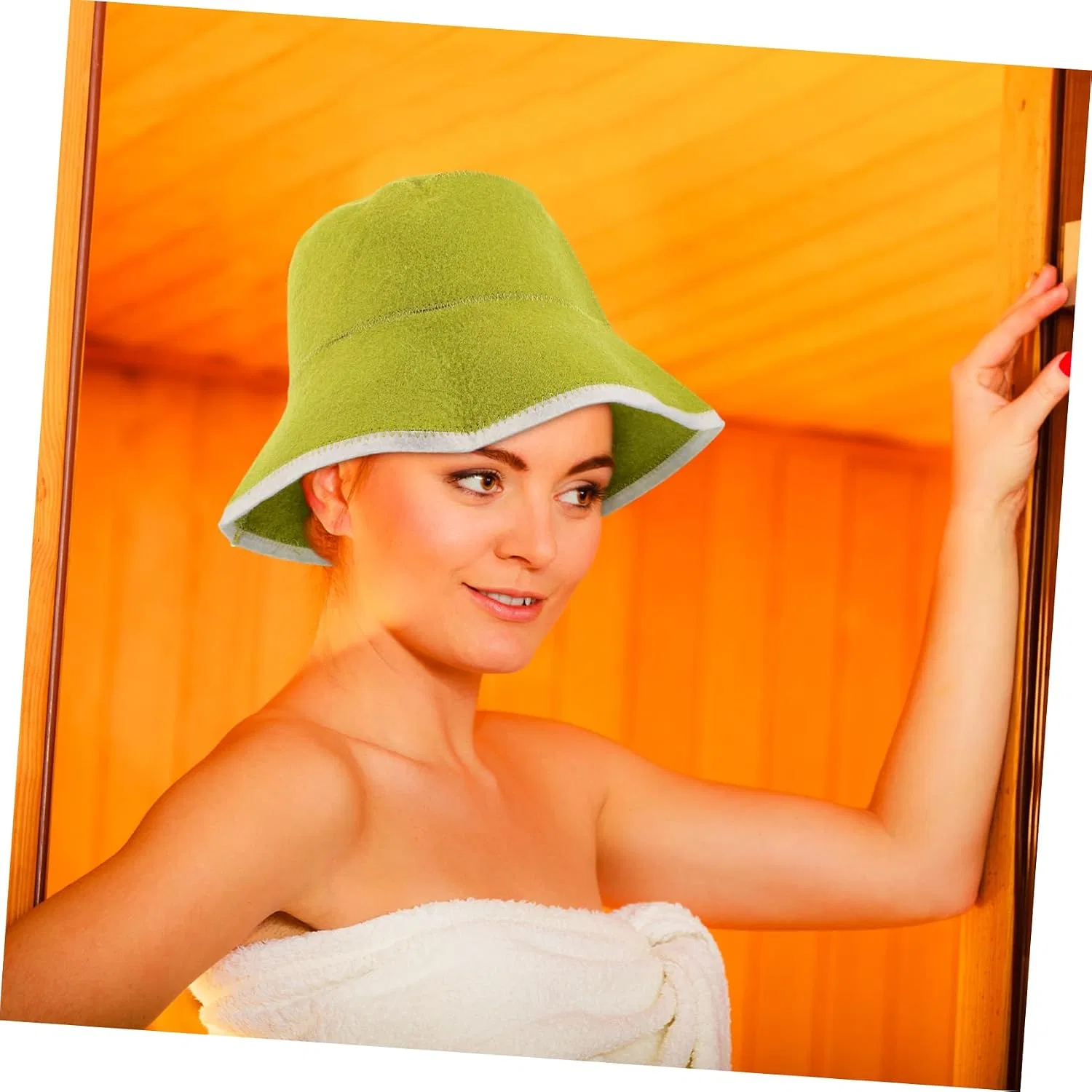 Шапочка для душа, Mikinona, Yellow Cap Orange Feel — фото 4