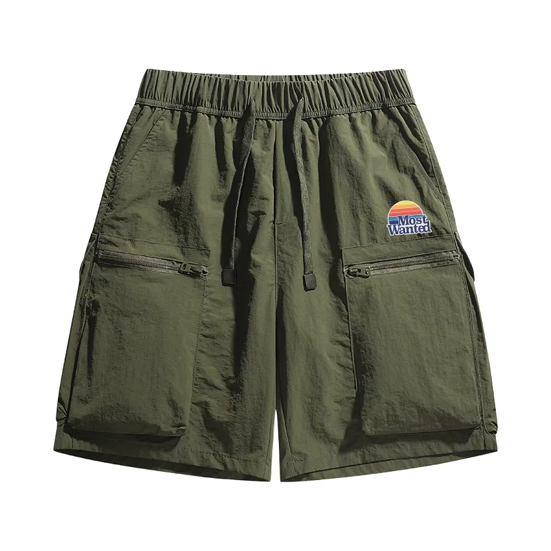 Детские шорты-карго с утонченным дизайном MostwantedLab, Army Green