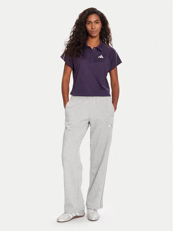 Поло regular fit Stadium 3-Stripes Tennis Inspired Jacquard Adidas, фиолетовый — фото 2