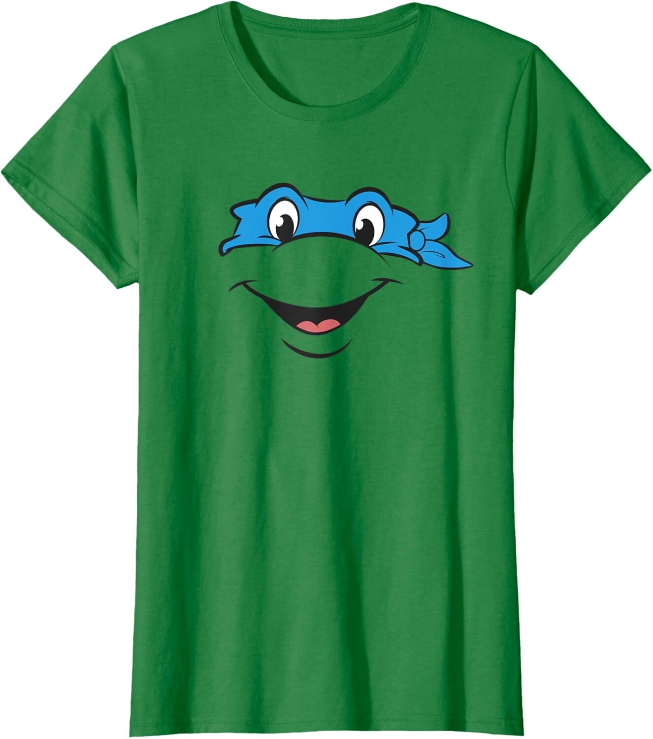 

Женская футболка Teenage Mutant Ninja Turtles Leonardo Big Face Costume, зеленый