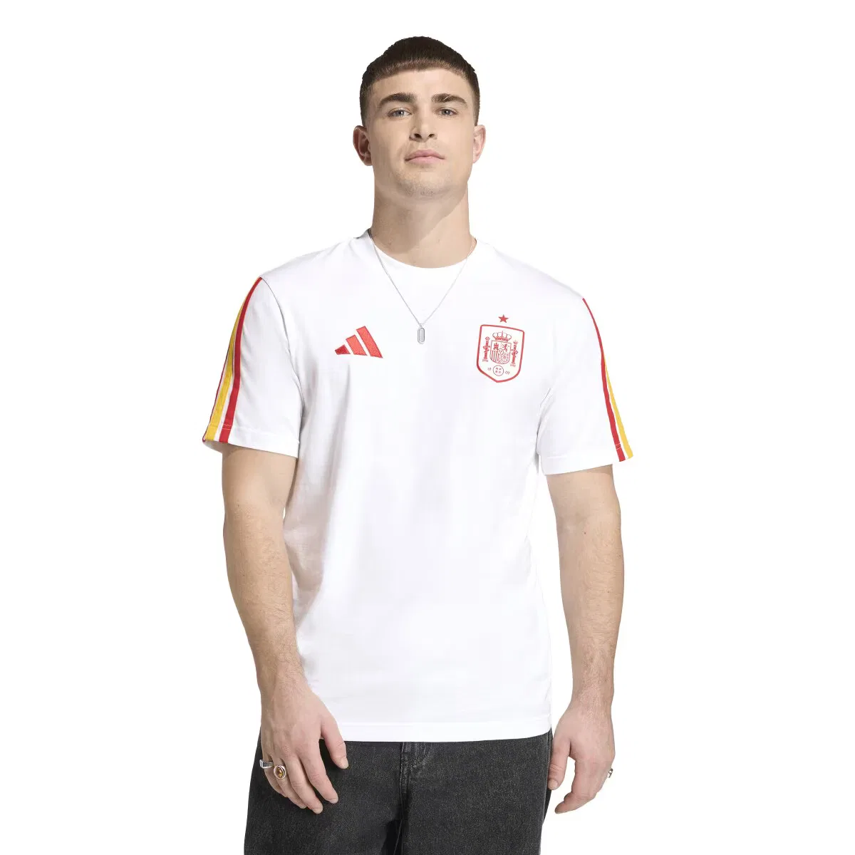 Мужская футболка, España Mundial 2026 DNA, adidas, белый