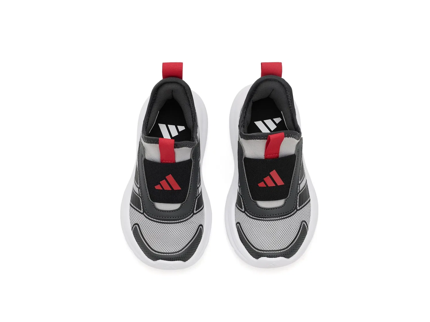 Кроссовки Tensaur Comfort 2 (для маленьких детей) Adidas Kids, Grey/Black/Grey — фото 3