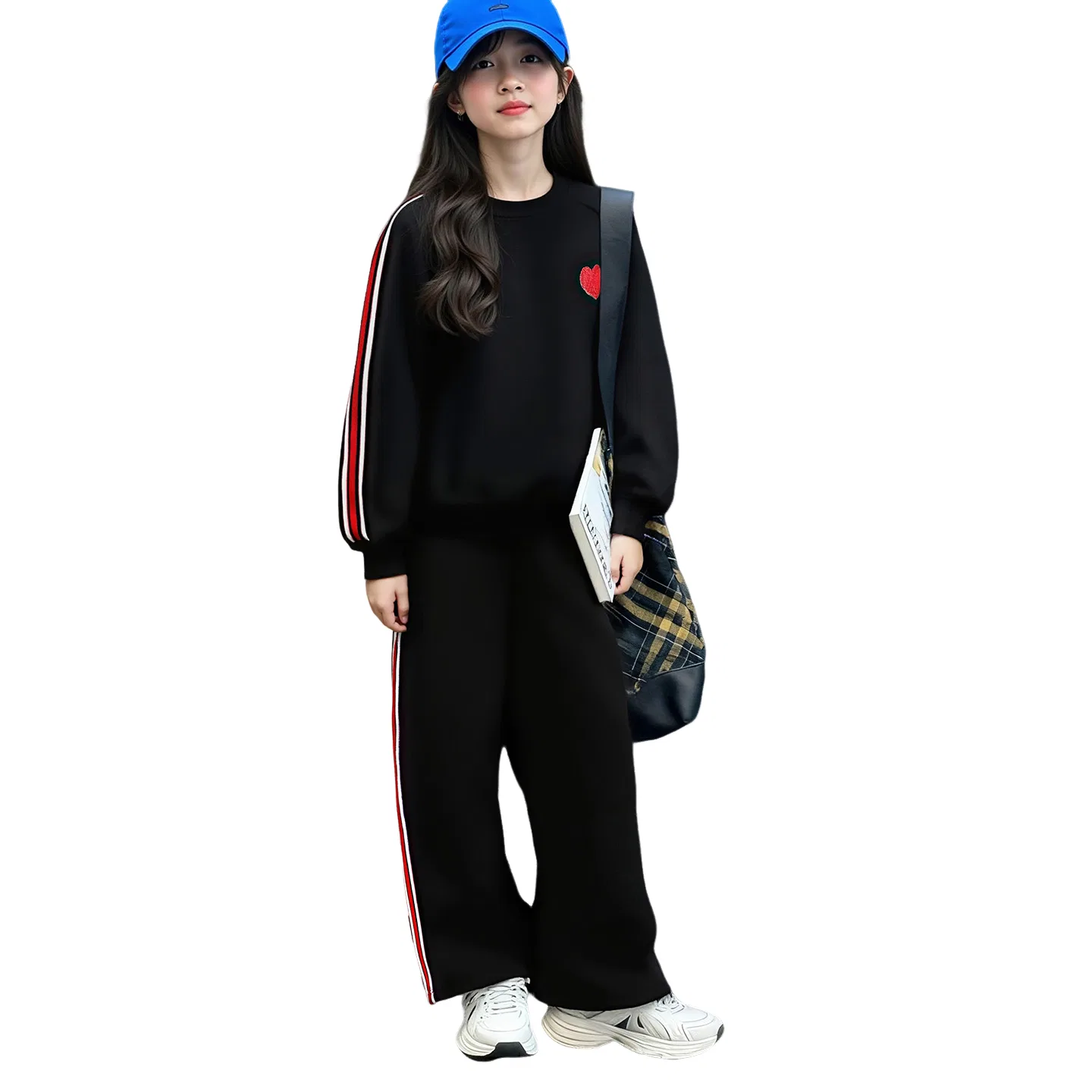 Детский комплект спортивной одежды с длинным рукавом Lanza, Black