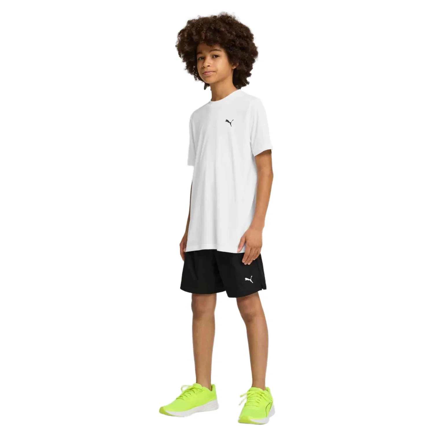 Детские шорты с принтом Puma Woven Shorts B, Puma, Черный — фото 3