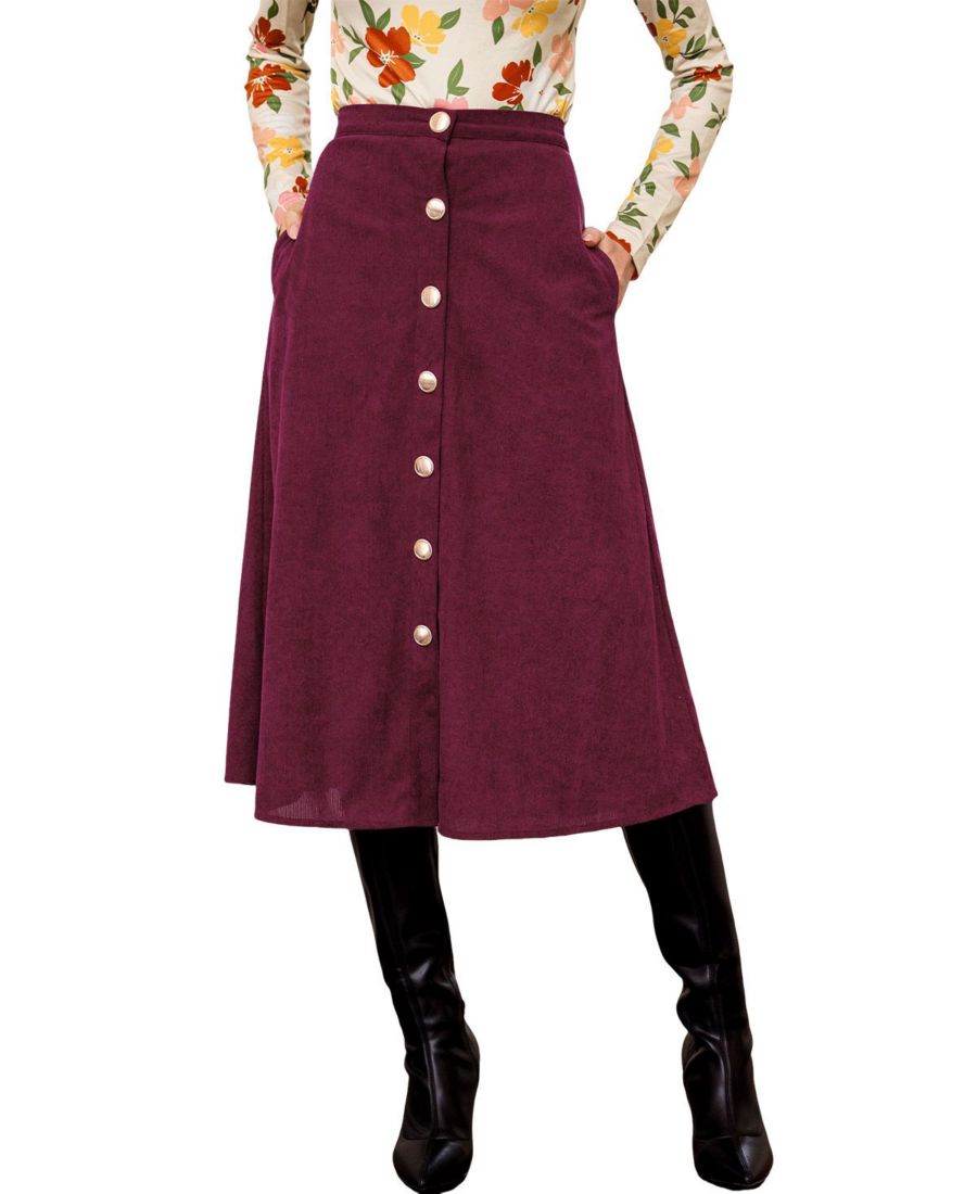 

Женская красная юбка миди Crush On You Cupshe, Red