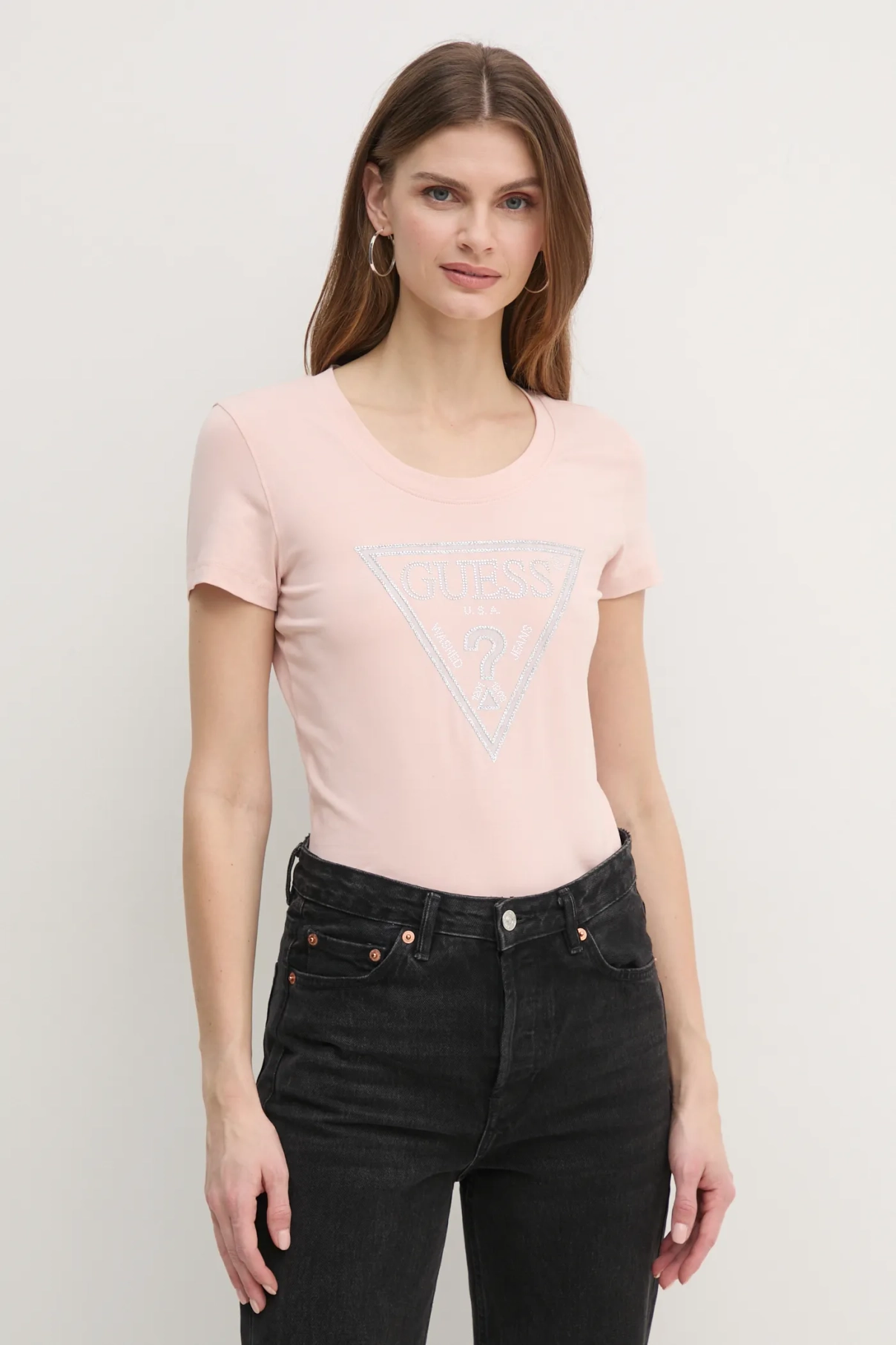 

Футболка Guess, розовый