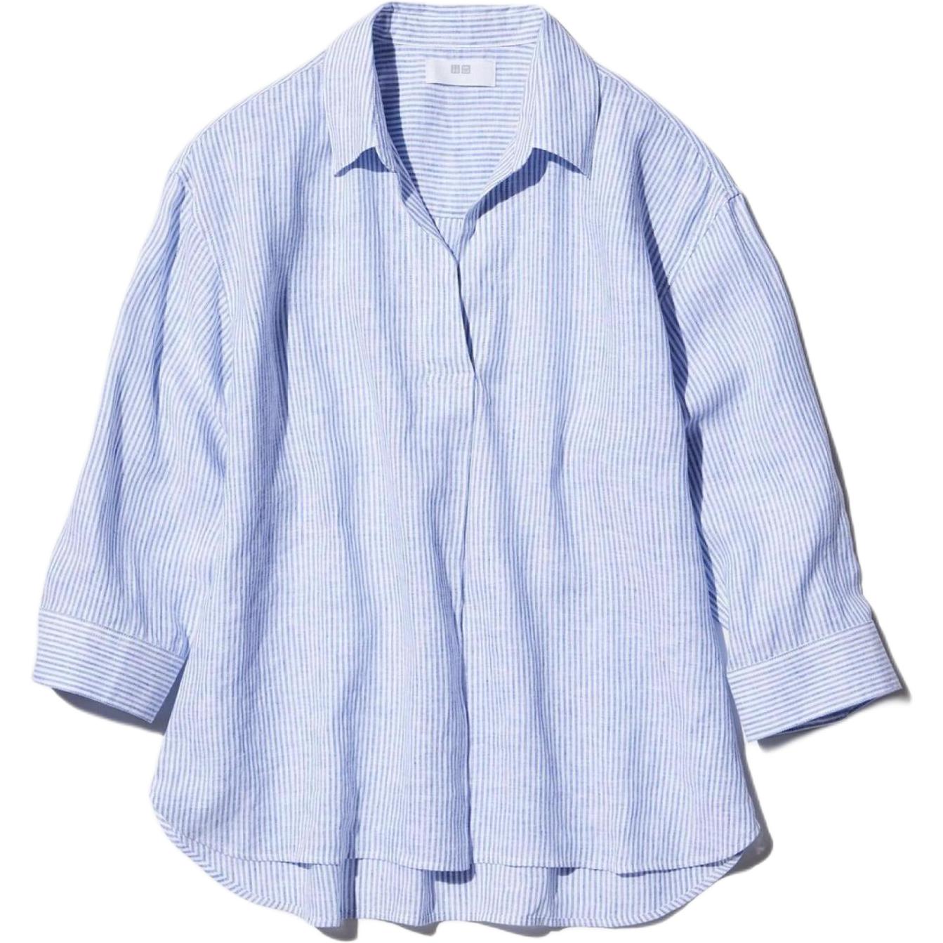 

UNIQLO Рубашка Женские Небесно-голубой