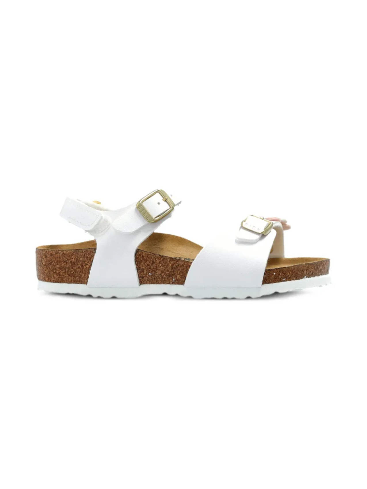 Сандалии Rio с двумя пряжками на плоской подошве Birkenstock Kids, белый — фото 2