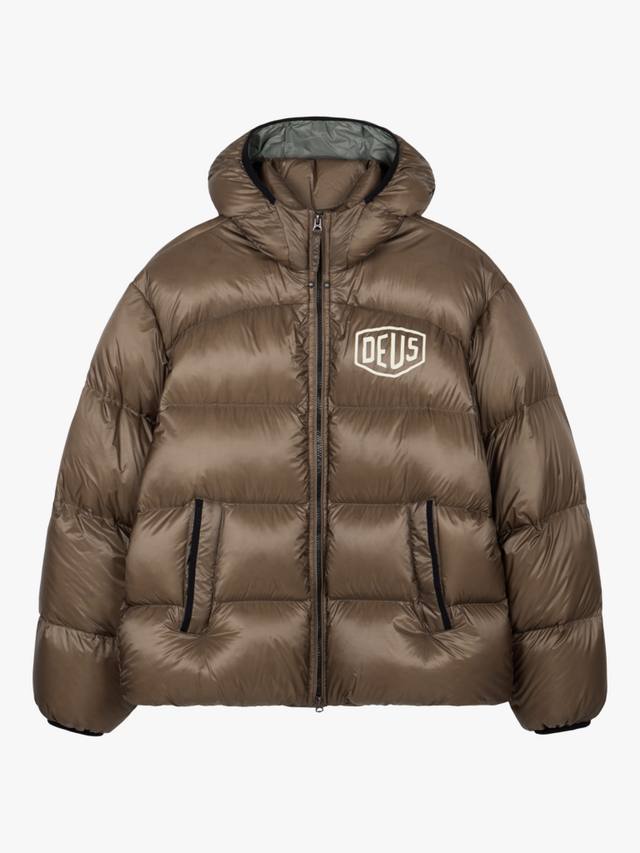 

Куртка-пуховик с капюшоном Shield на молнии спереди Deus ex Machina, Brown