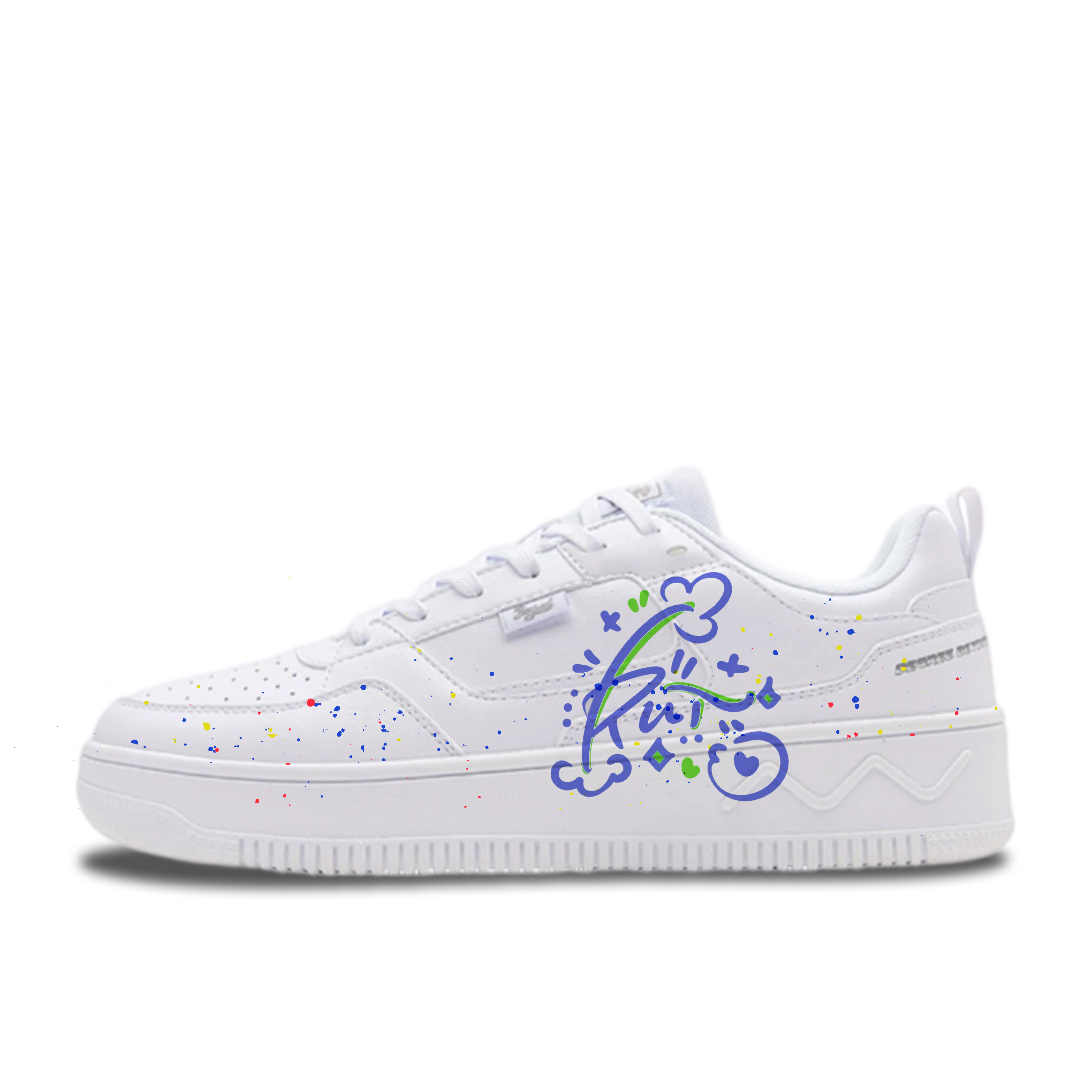 

Кроссовки Air Force 1 Synthetic Leather, Mesh Slip Resistant Abrasion Resistant Low top для мужчин 361°, белый