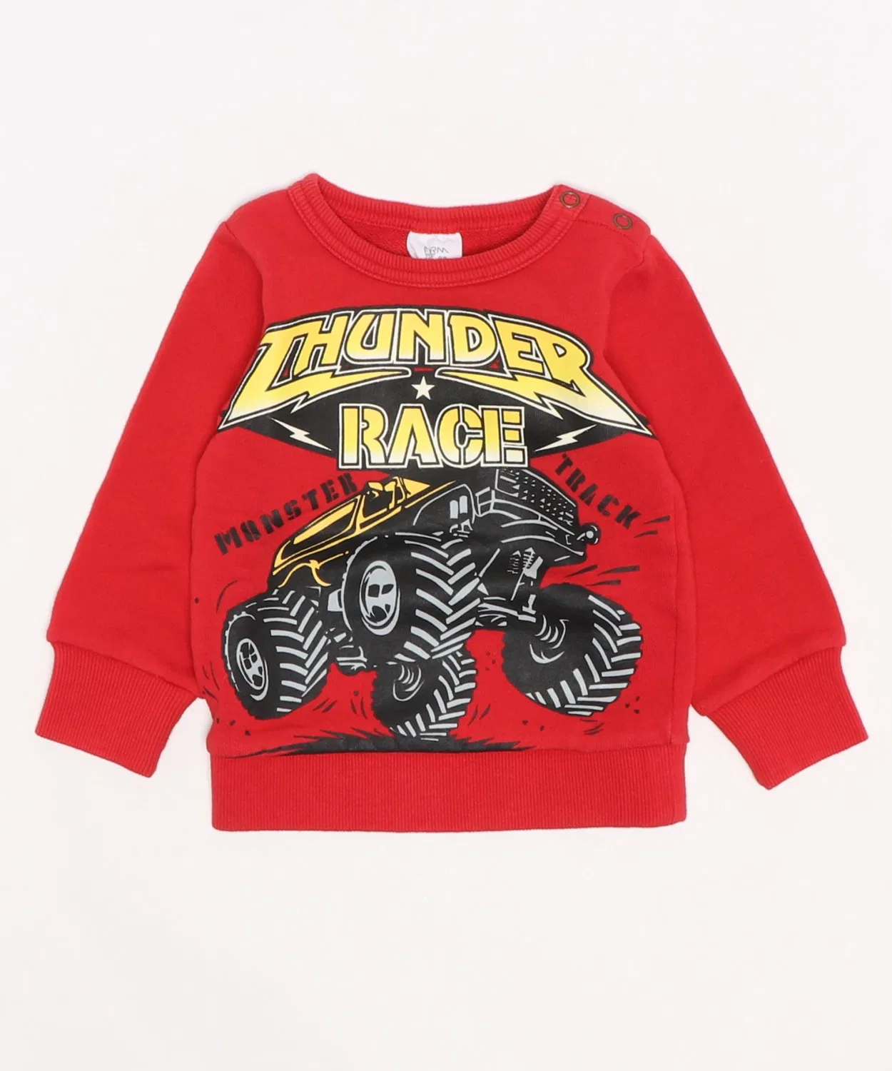 Свитшот Thunder Race с принтом, бренд ZOZO, длинный рукав, красный