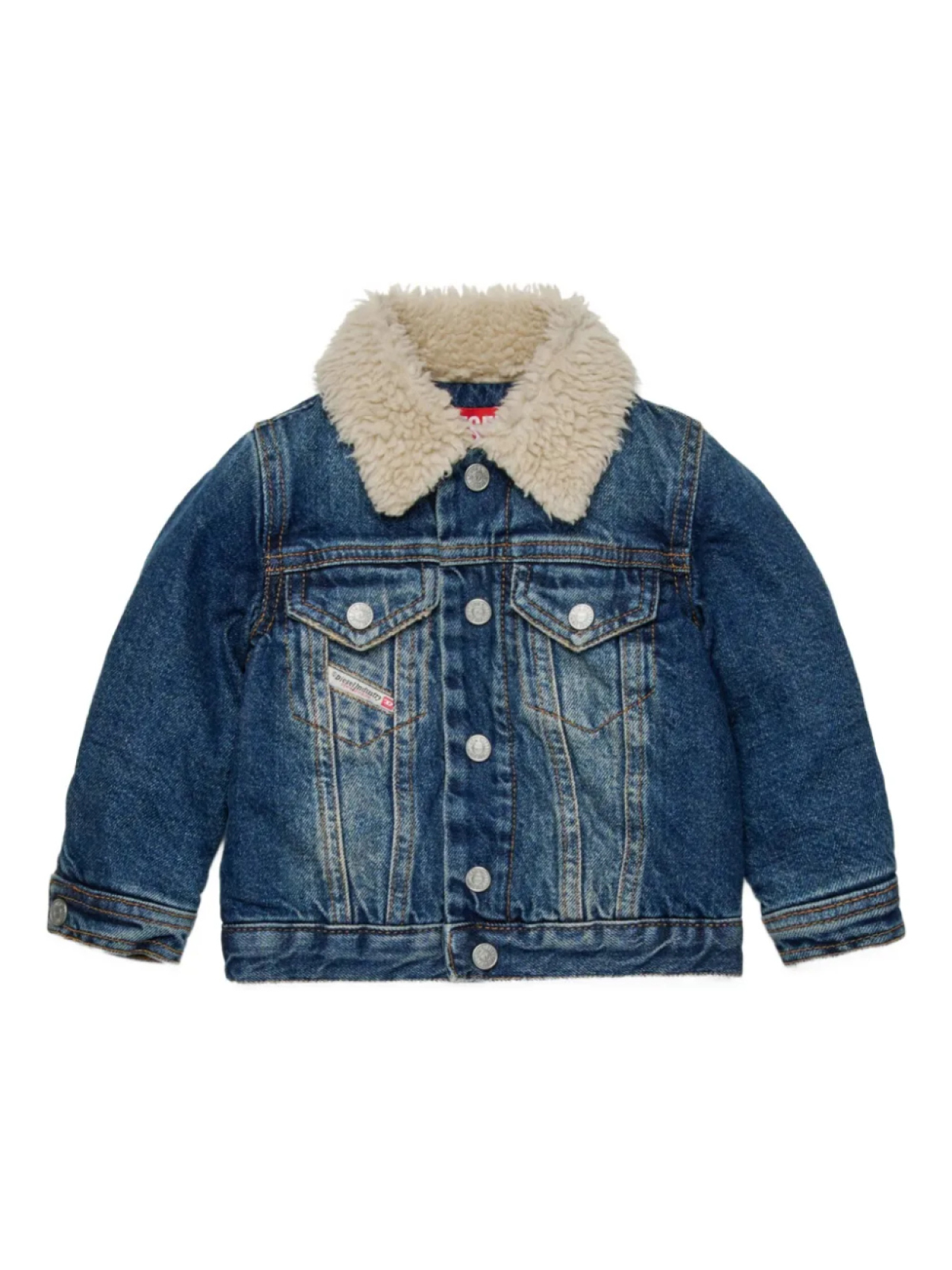 

Diesel Kids жакет на пуговицах, синий
