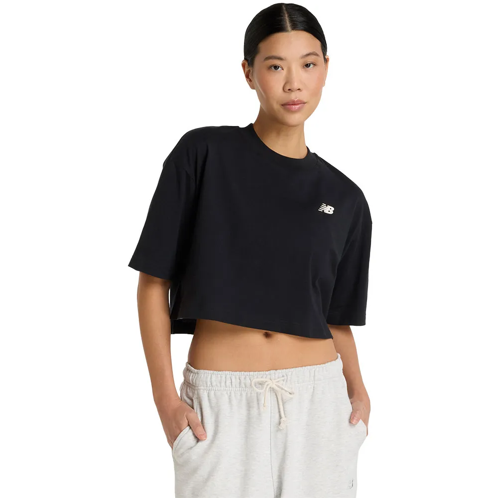 

Футболка с коротким рукавом New Balance Reimagined Oversized Waist T-Shirt, черный