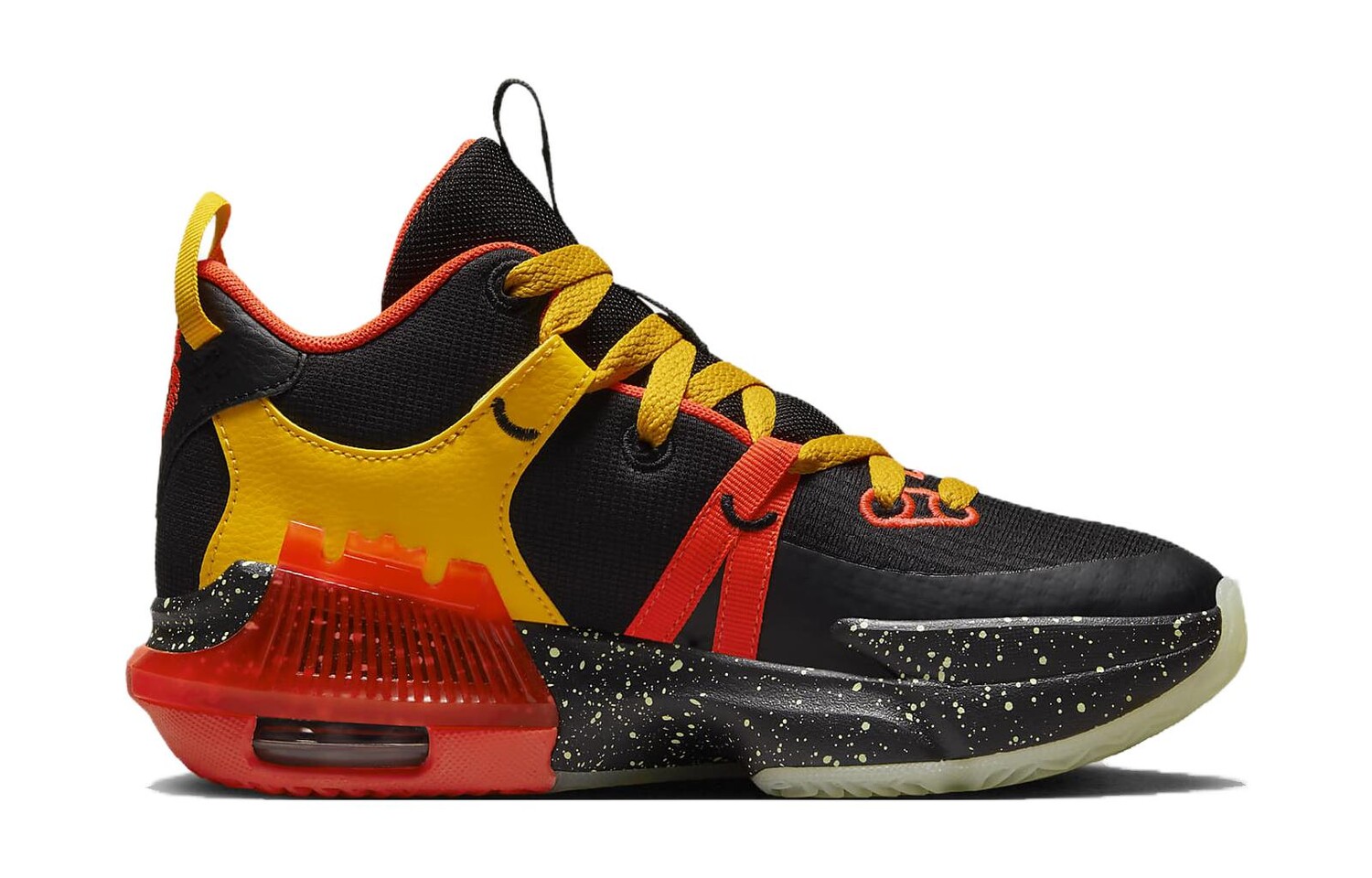Баскетбольные кроссовки Witness 7 Kids GS Nike, черный/желтый — фото 2