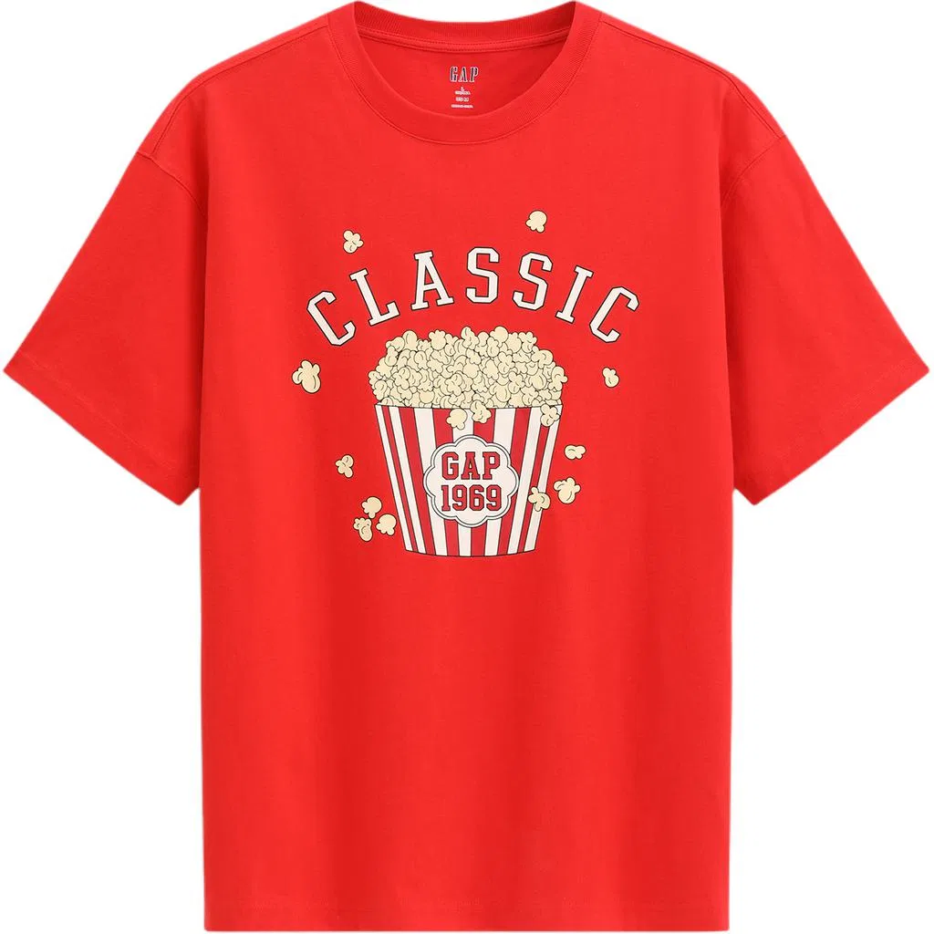 Футболка унисекс crew neck GAP, Red