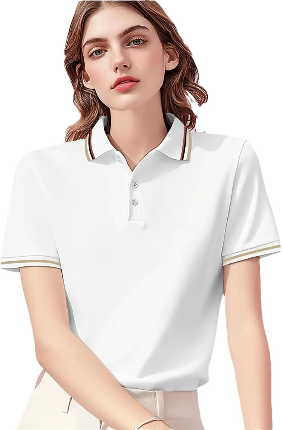 

Женская футболка поло с принтом Paux Soft, дышащая