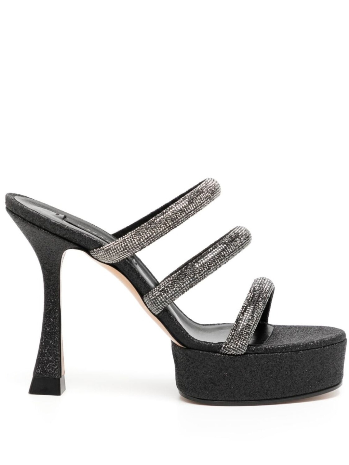 

Casadei мюли со стразами, черный