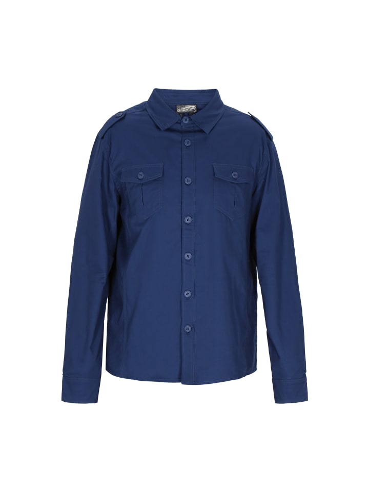 

DreiMaster Мужская рубашка темно-синего цвета