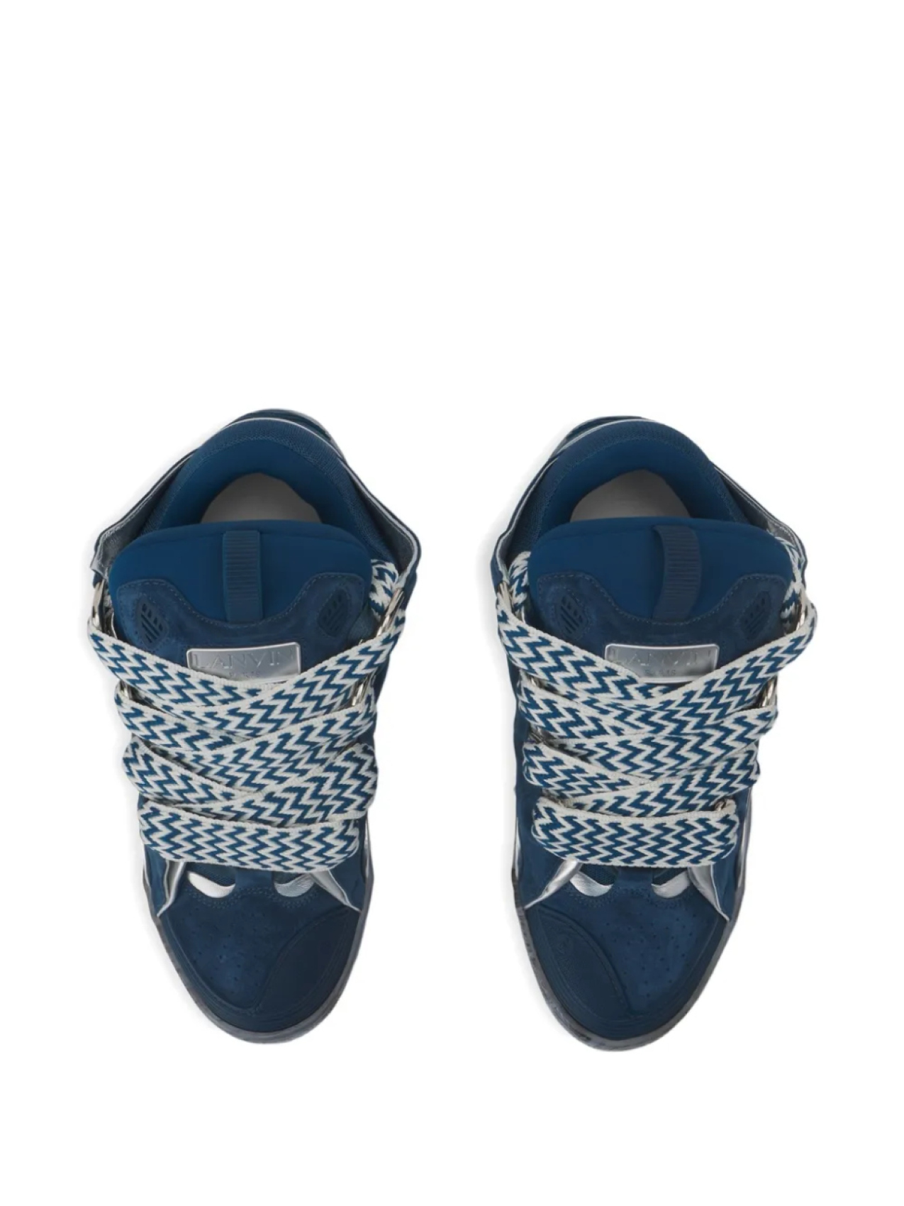 Низкие кеды Lanvin, синий — фото 4