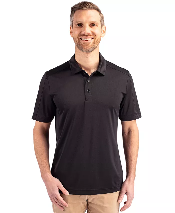 

Мужская поло Prospect Eco Textured Stretch из переработанного материала Cutter & Buck, черный