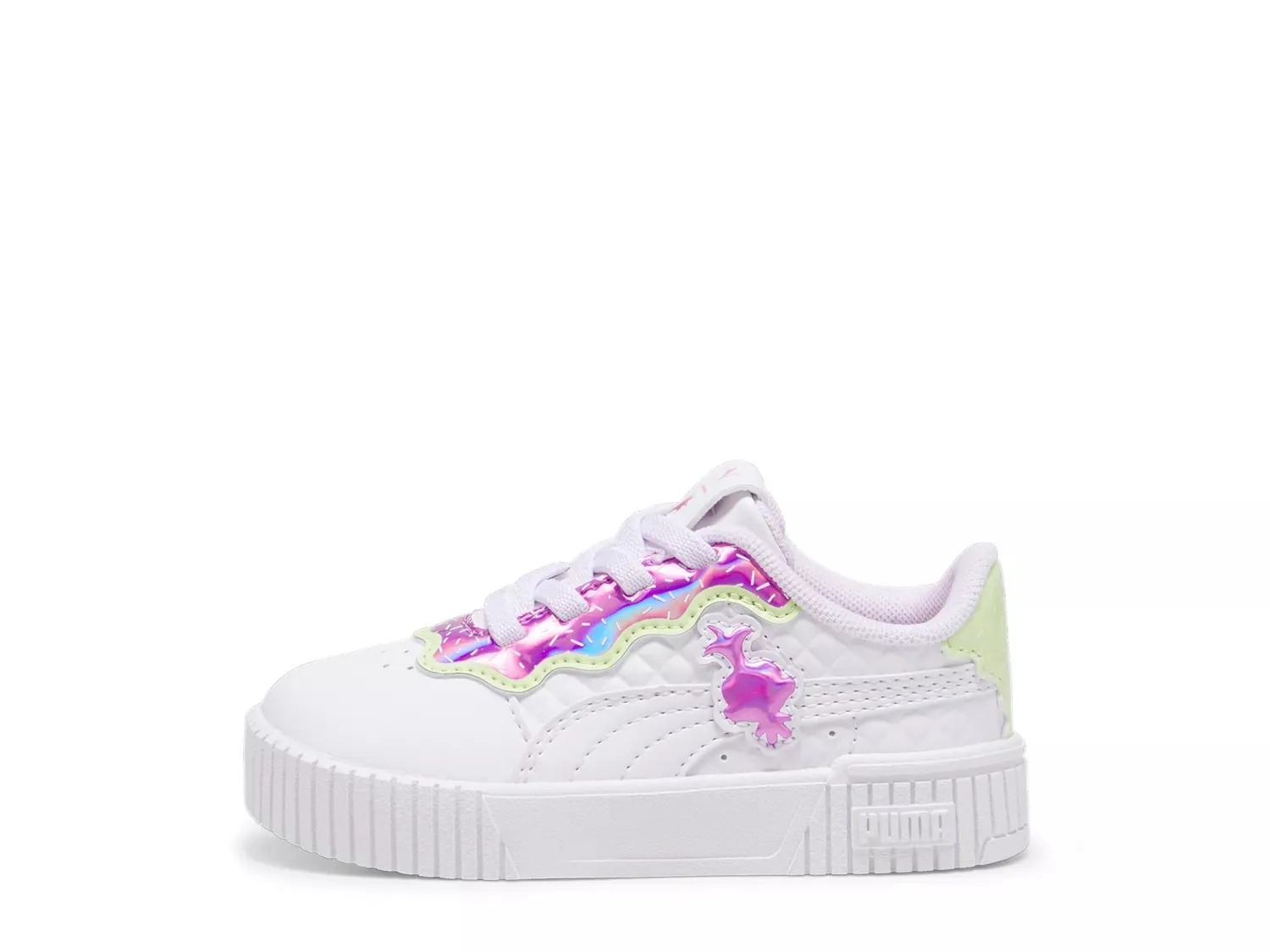 Кроссовки Puma Trolls 2 Carina 2.0 — детские, белые/розовые — фото 3