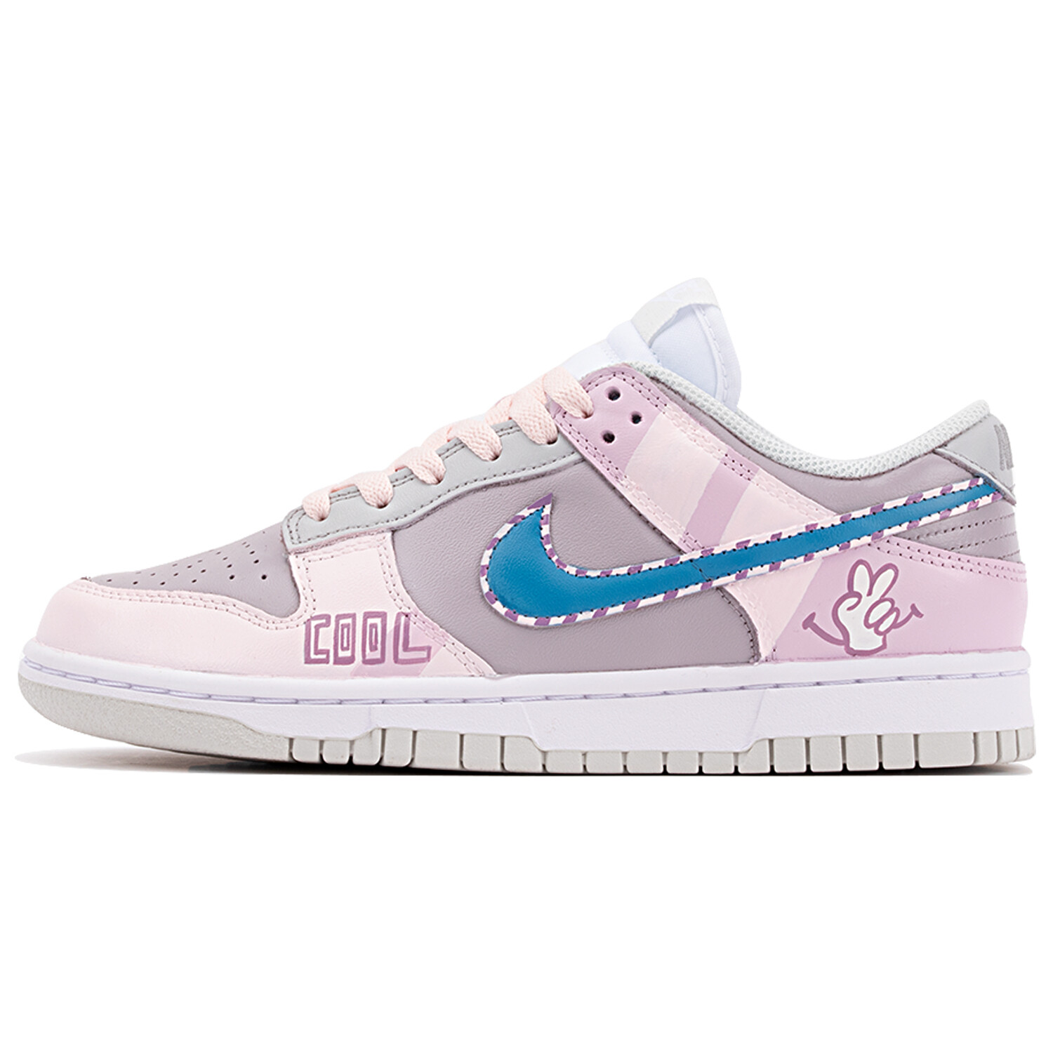 

Кроссовки Nike Dunk Skateboarding Shoes Women's Low-top Pink/Purple, фиолетовый