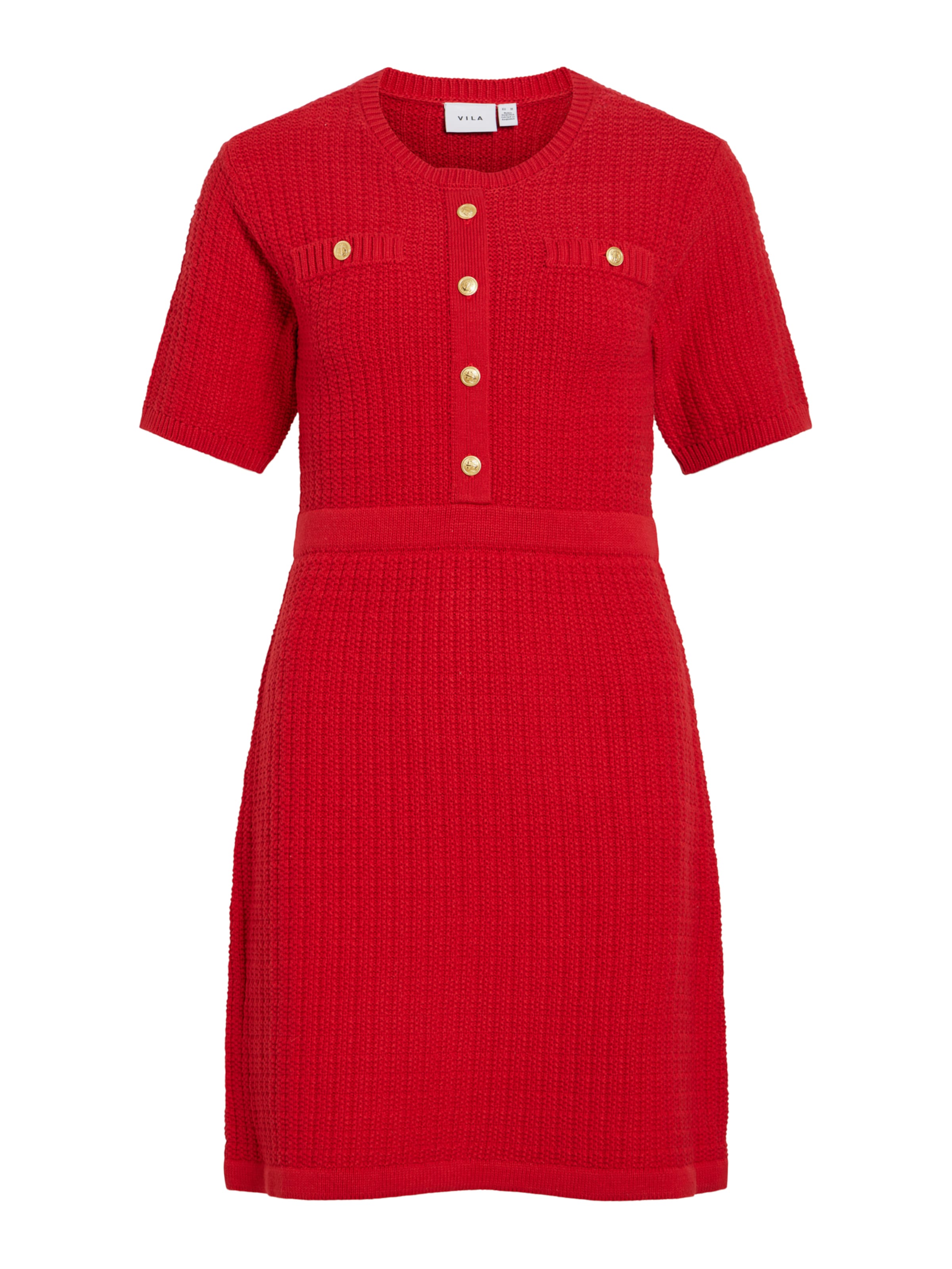 

VILA Вязаное платье 'VITrut' в цвете Карминный красный