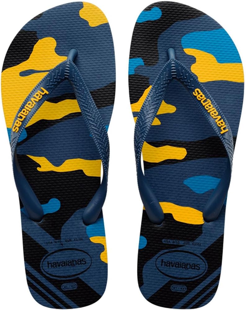 Мужские вьетнамки Havaianas Top с резиновым логотипом Filete, синий — фото 2