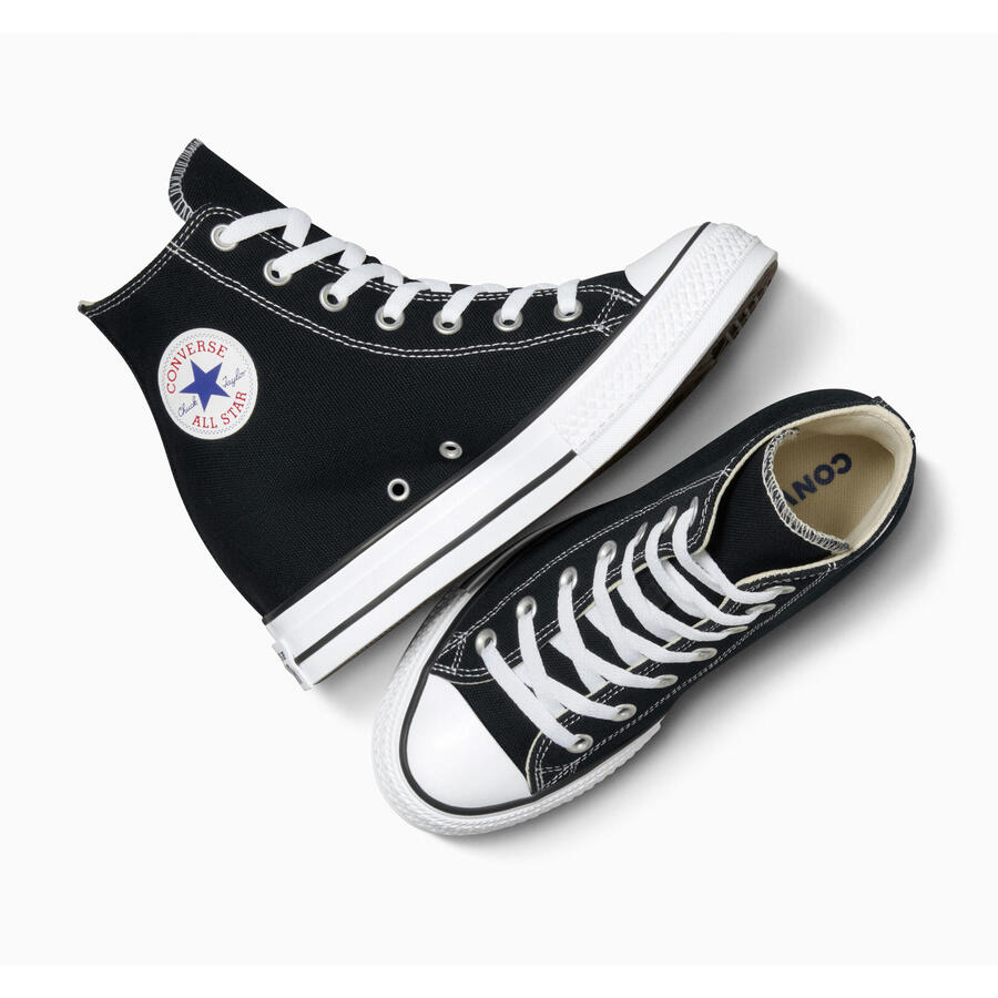 Кроссовки Converse Chuck Taylor All Star на танкетке и платформе, черные, женские — фото 2