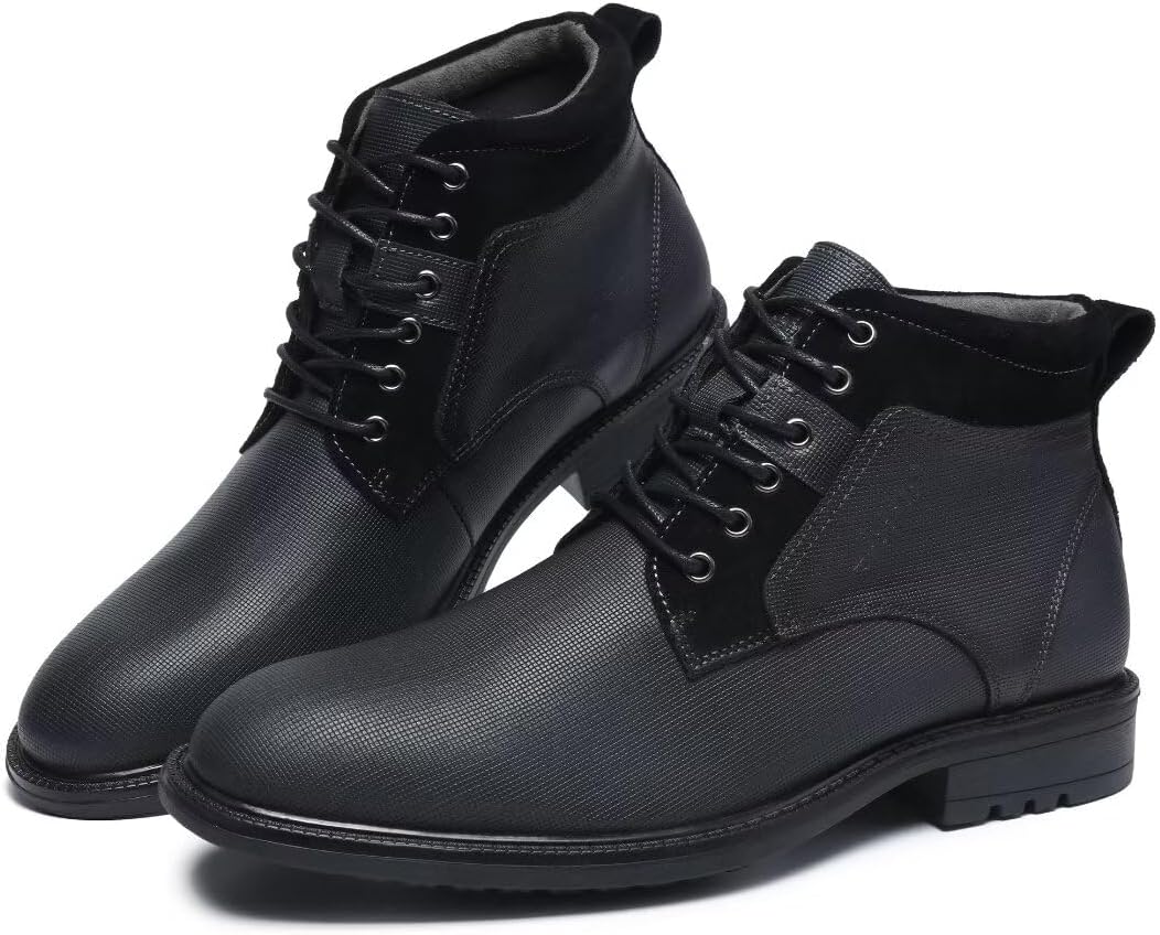 Мужские ботинки Arkbird Chukka из натуральной кожи, классические повседневные ботинки оксфордского стиля, черный — фото 2