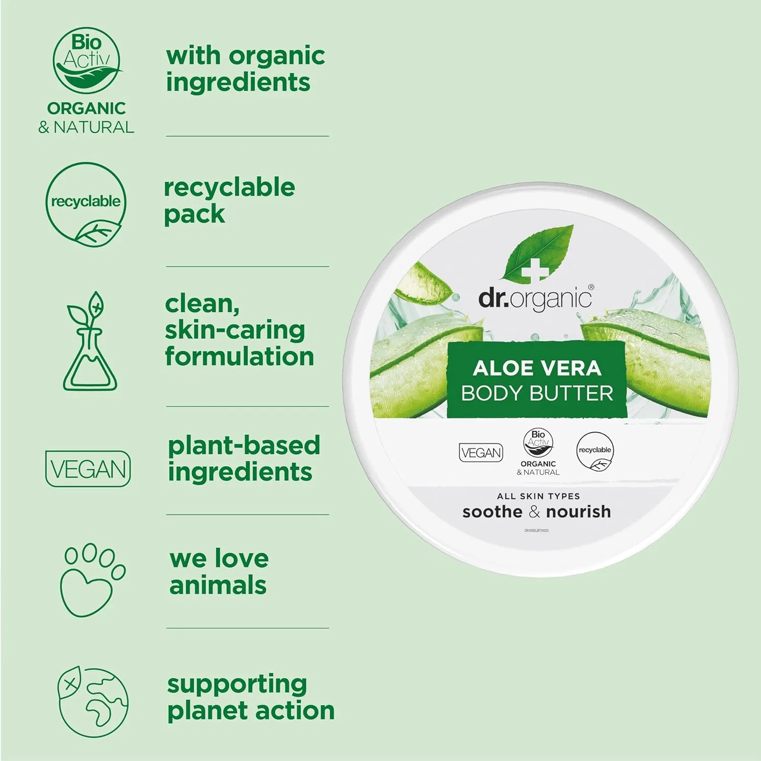 Масло для тела dr.organics с алоэ вера Dr. Organic — фото 3