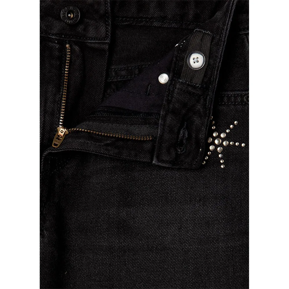 Джинсы Pepe Jeans Wide Leg Fs Lexy Studs high waist jeans, черный — фото 3